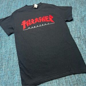 Thrasher Japanese Godzilla Magazine Logo T-Shirt in Black Red White
